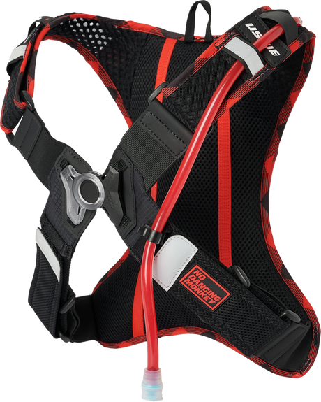OUTLANDER 2L HYDRATION PACK FLANNEL RED/BLACK