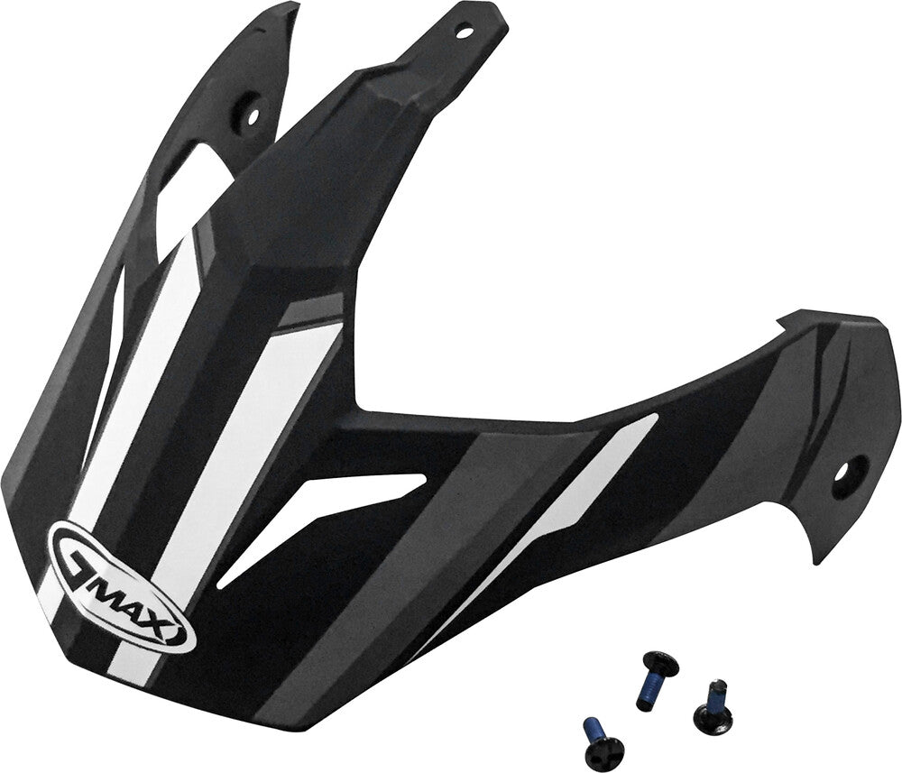 GMAX Visor Vertical Matte/Black Dark Silver w/Screws GM-11