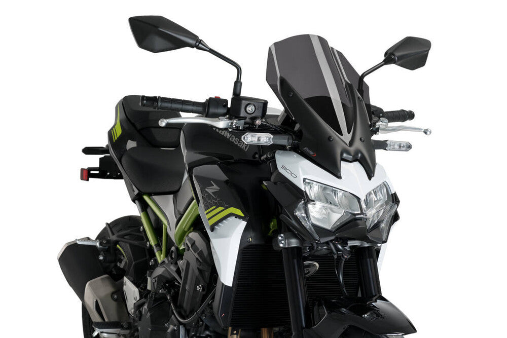 PUIG WINDSCREEN NAKED NEW GEN TOURING DARK SMOKE KAW