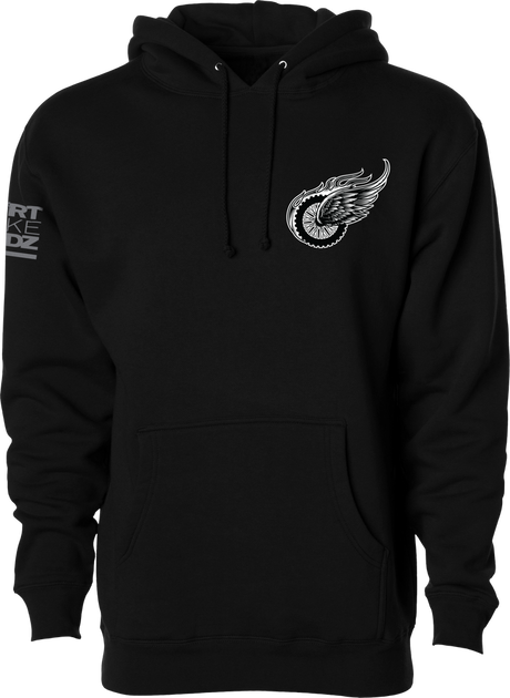 DBK Two Wheels Black Hoodie