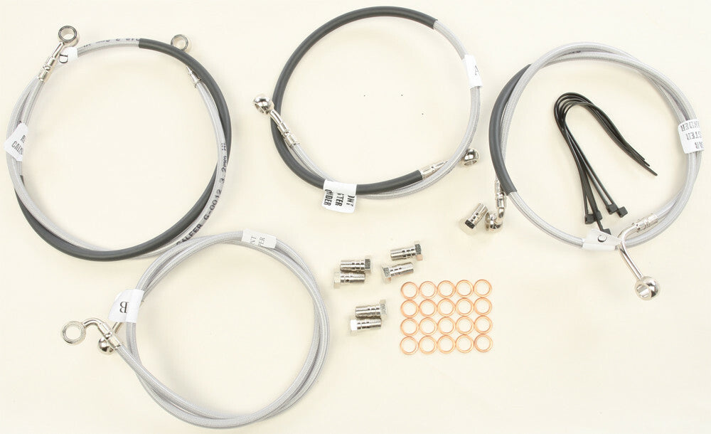 GBRAKES 2 LINE FRONT BRAKELINE KIT