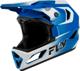 FLY RACING YOUTH RAYCE SONAR BICYCLE HELMET BLUE/WHITE