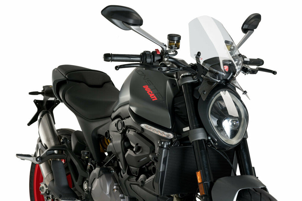 PUIG WINDSCREEN NAKED NEW GEN SPORT CLEAR DUC