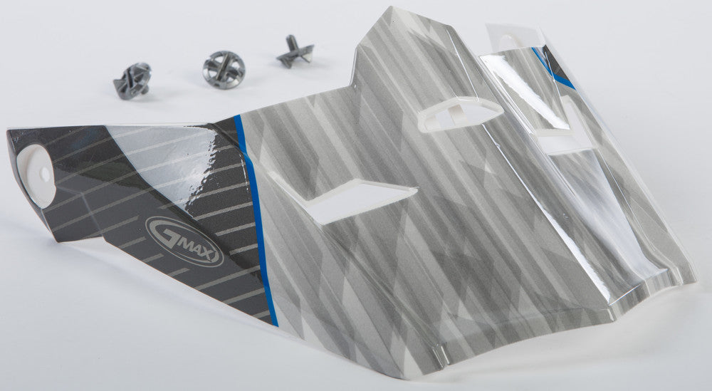 GMAX Visor W/Screws Colfax MX-46 White/Blue