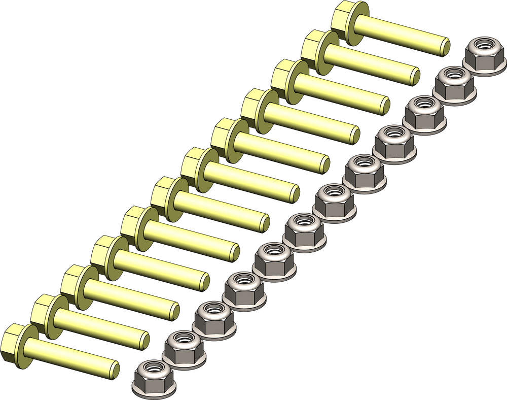 KFI KFI-UHMW WEAR BAR HARDWARE KIT