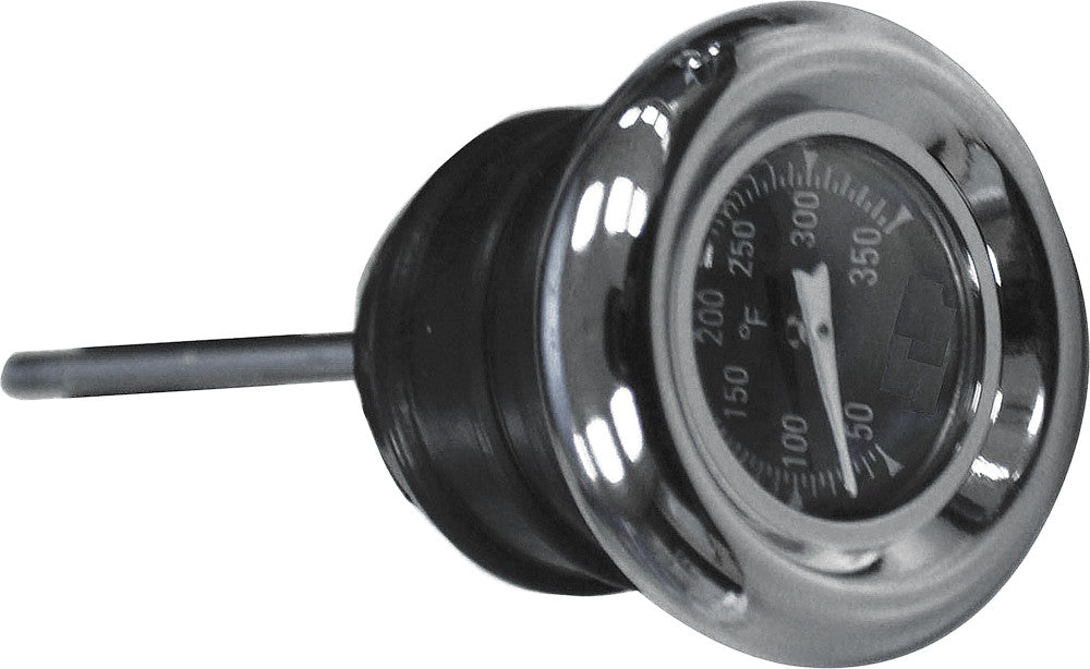 HARDDRIVE OIL TEMP GAUGE 2 3/4" DIPSTICK BLACK FACE