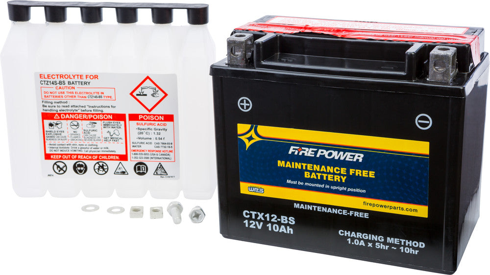 Fire Power Battery CTX12-BS Maintenance Free - ATK/Aprilia/Honda+