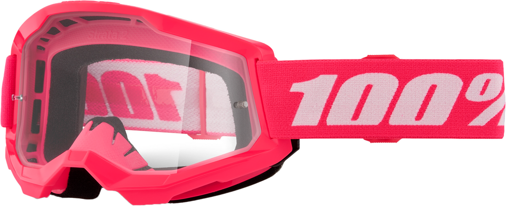 100-PERCENT Strata 2 Clear Lens Goggles