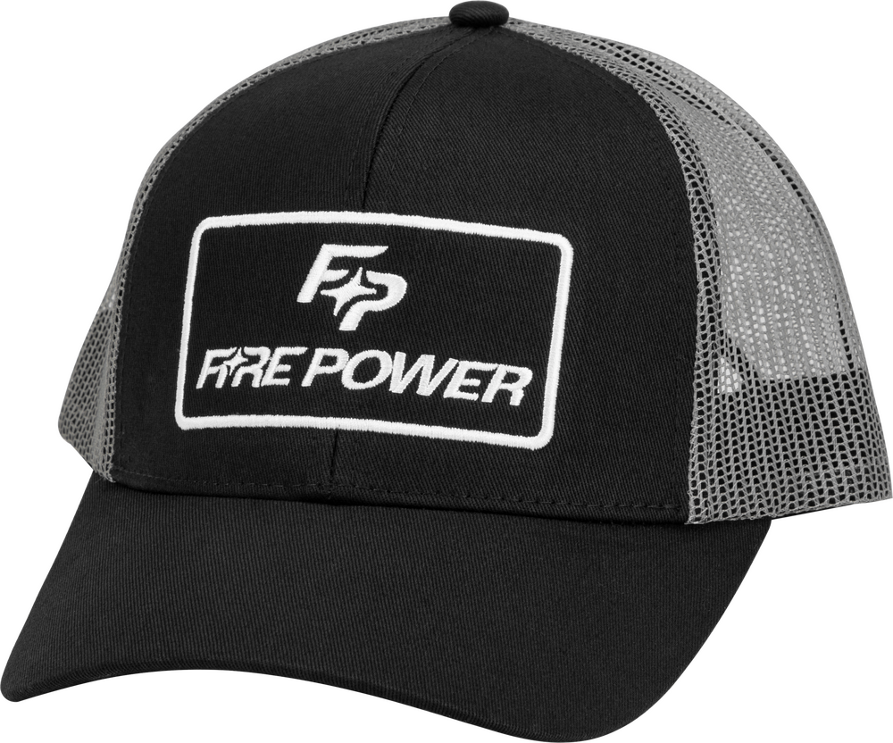 FIRE POWER CURVED BILL HAT BLACK/GREY