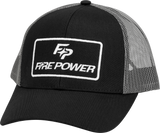 FIRE POWER CURVED BILL HAT BLACK/GREY