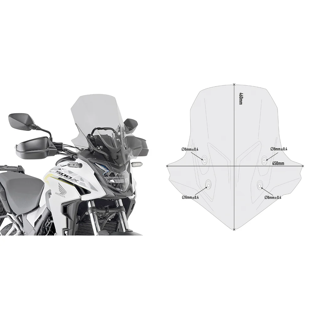 GIVI WINDSHIELD SPECIFIC SMOKE HON