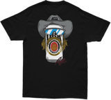 DBK Stache Mullet Moto Black T-Shirt