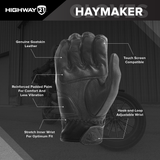 Highway 21 Haymaker Black Gloves