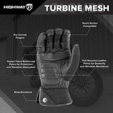 Highway 21 Turbine Mesh Black Gloves
