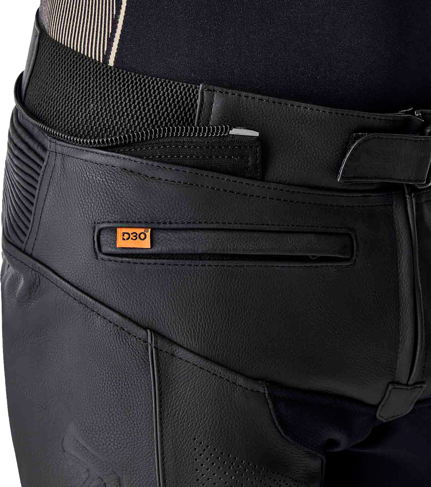 RST T2 D3O Black Leather Pants
