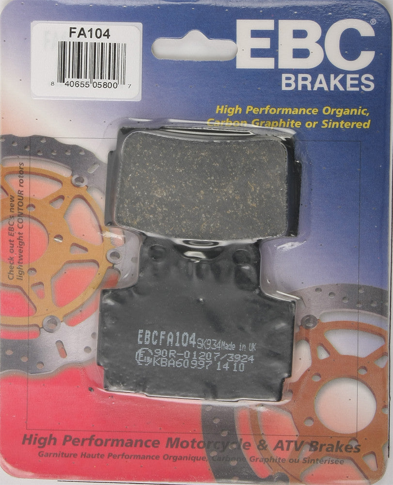 EBC BRAKE PADS FA104 ORGANIC