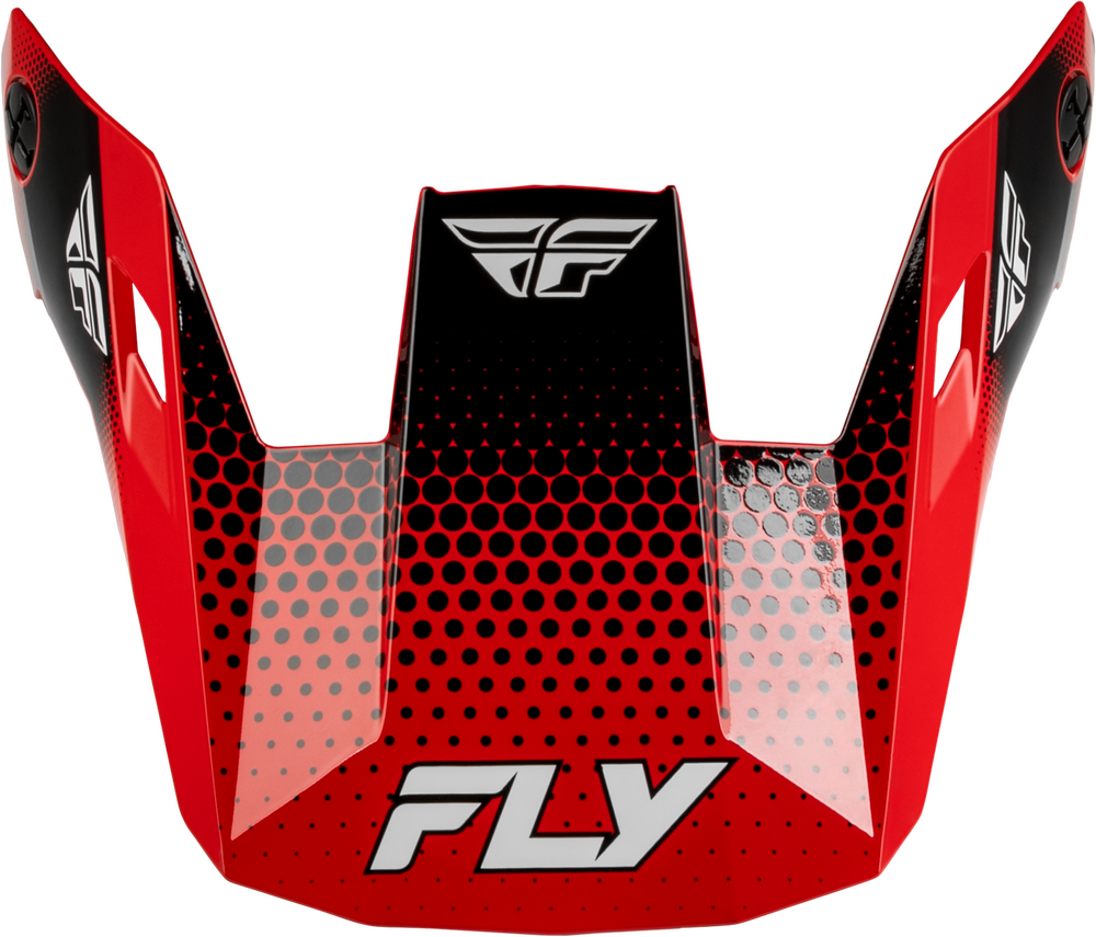 FLY RACING RAYCE SONAR HELMET VISOR RED/BLACK/WHITE