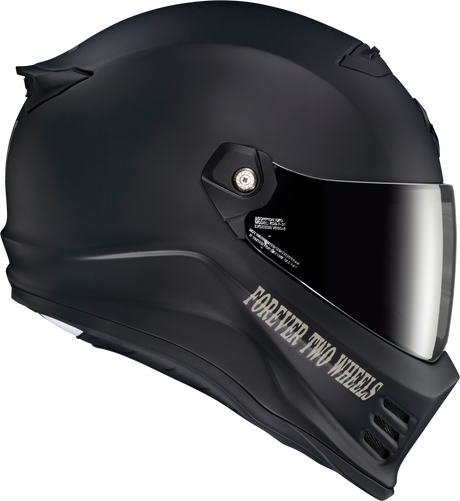 COVERT FX FULL FACE HELMET VTWIN VISIONARY MATTE BLACK