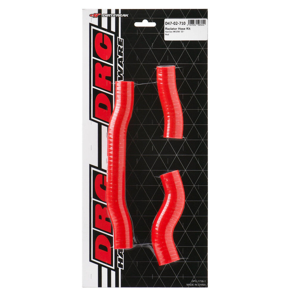 DRC RADIATOR  HOSE  KIT GASGAS RED