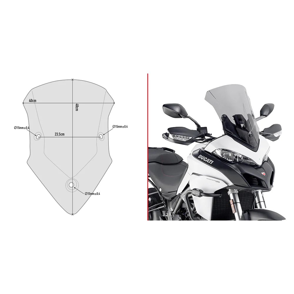 GIVI WINDSHIELD SPECIFIC SMOKE DUC