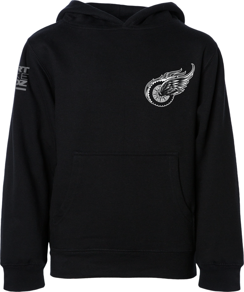 DBK Two Wheels Youth Black Hoodie