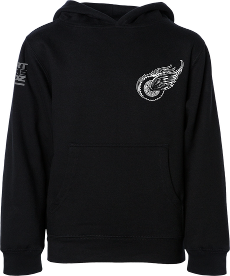 DBK Two Wheels Youth Black Hoodie