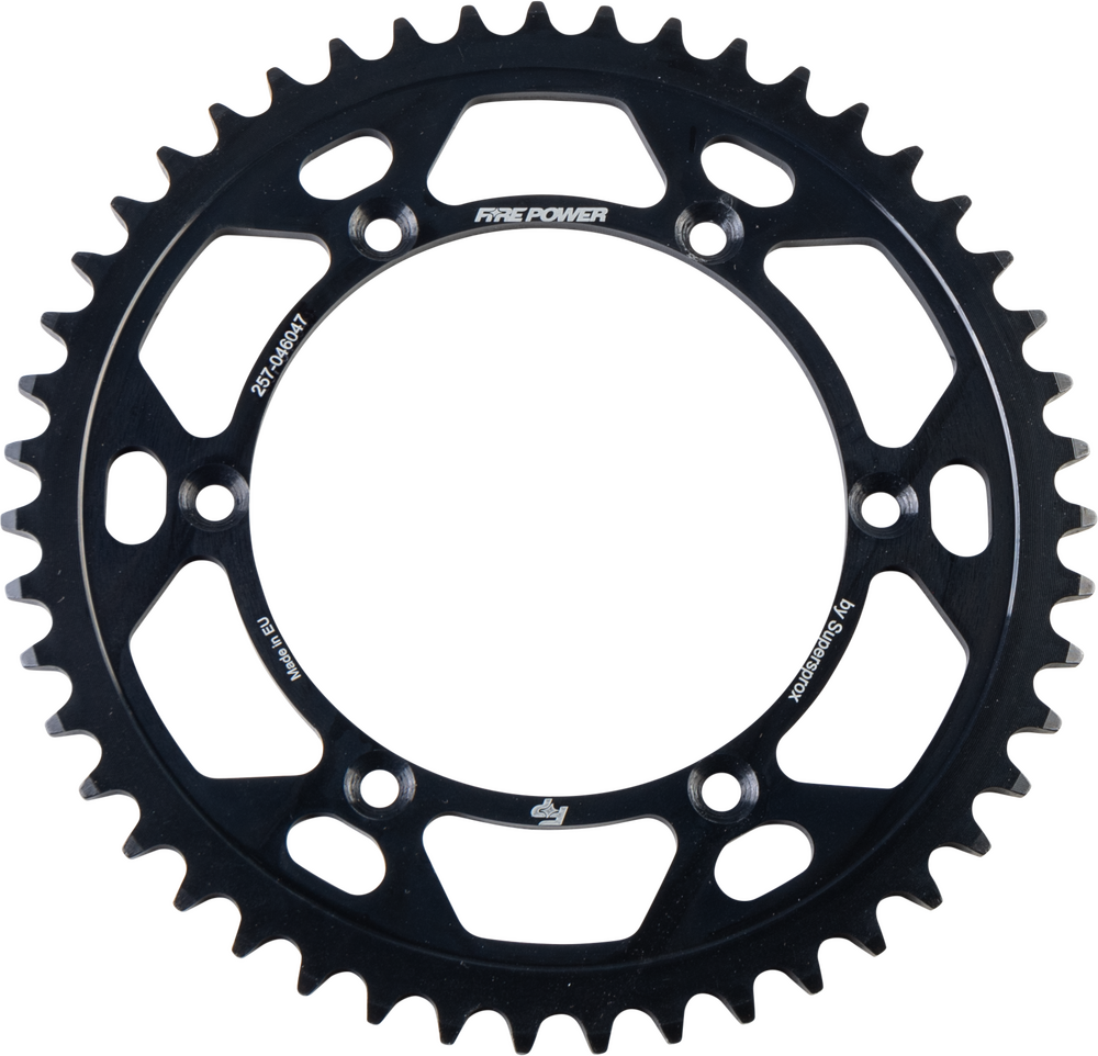 FIRE POWER REAR SPROCKET STEEL 47T BLK
