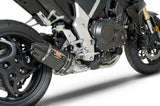 EXHAUST RACE R-77D 3QTR SLIP-ON SS-CF-CF
