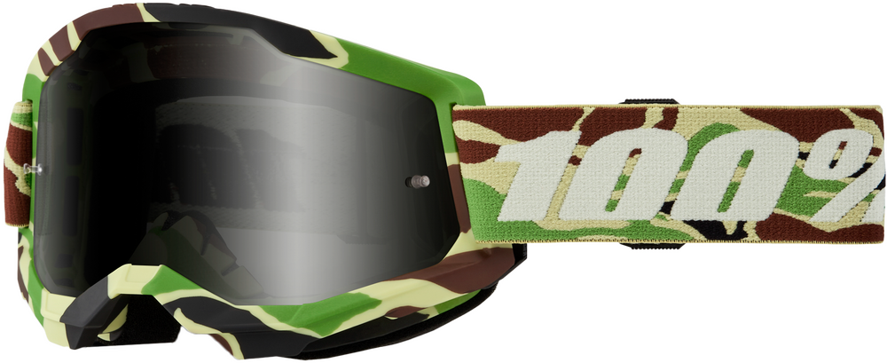 100-PERCENT STRATA 2 SAND GOGGLE WAR CAMO SMOKE LENS
