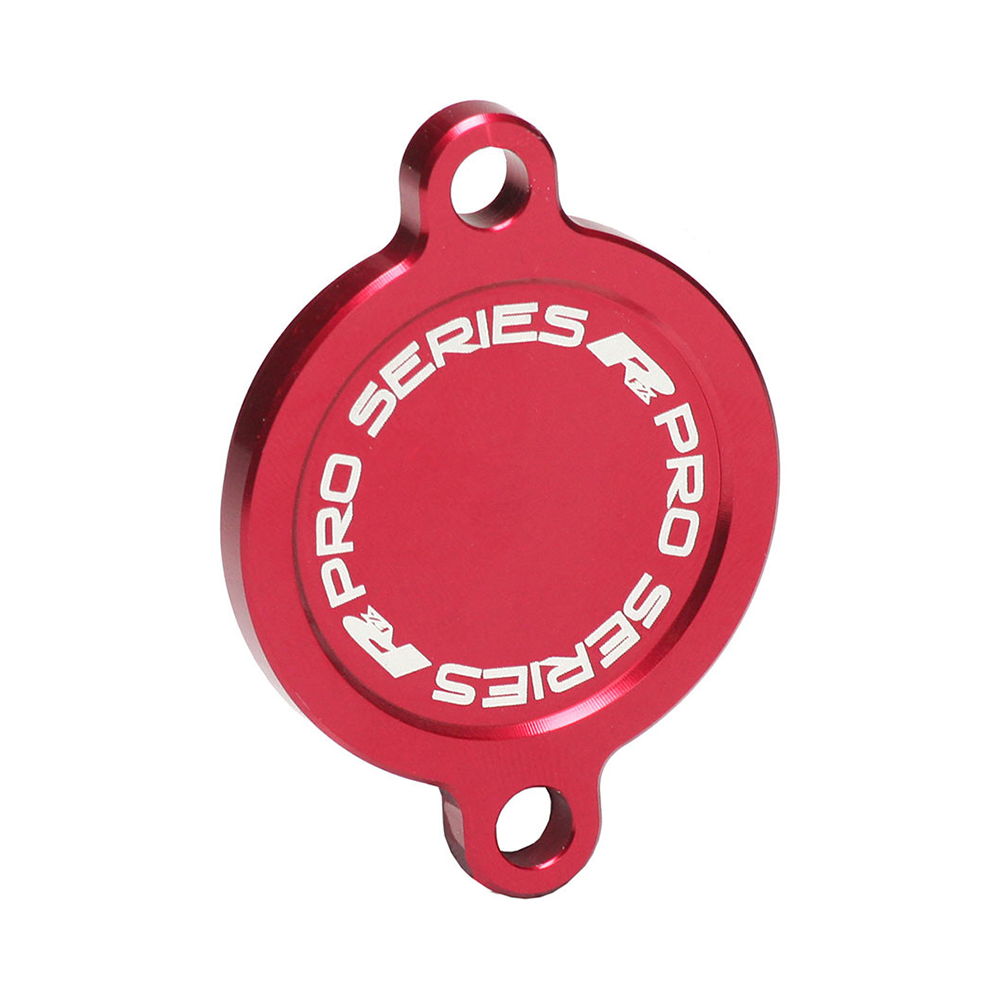RFX OIL FILTER COVER RED KTM/HUSQ/GAS