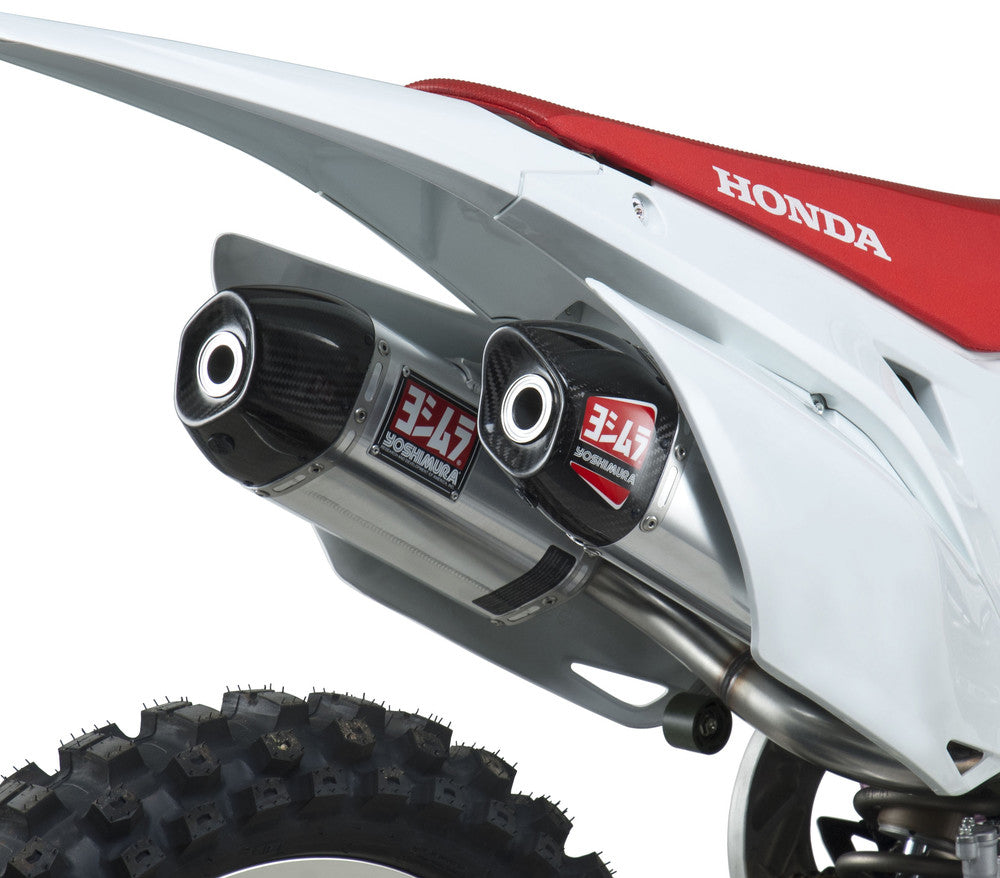 RS-9 HEADER/CANISTER/END CAP EXHAUST DUAL SLIP-ON SS-AL-CF