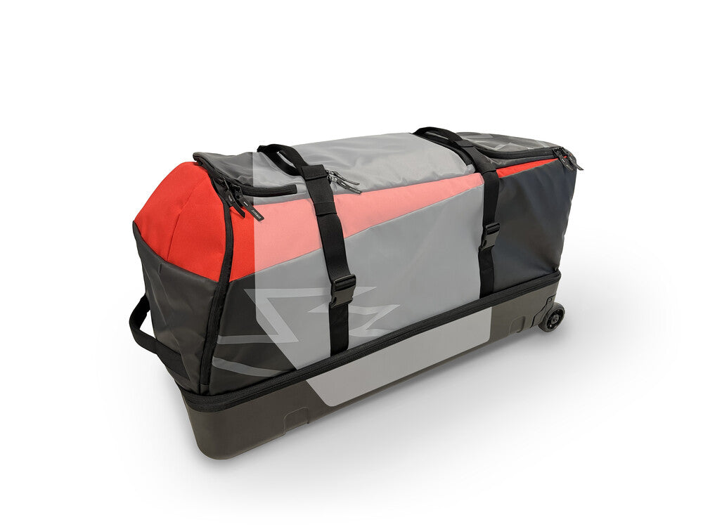 BUDDY 150L ATHLETE GEAR TROLLEY BAG BLACK/USWE RED