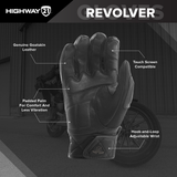 Highway 21 Revolver Black Gloves