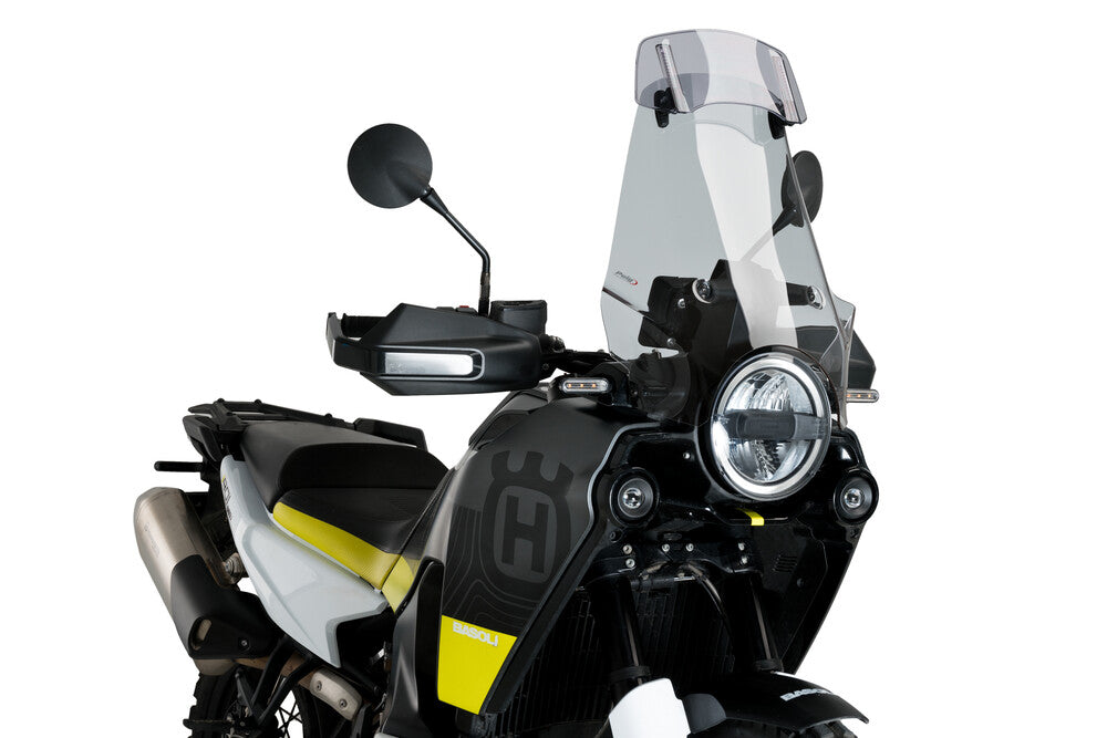 PUIG WINDSCREEN TOURING W/VISOR SMOKE HUS
