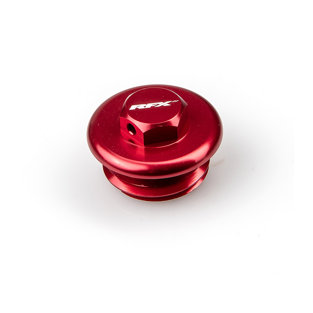 RFX OIL FILLER PLUG RED HON