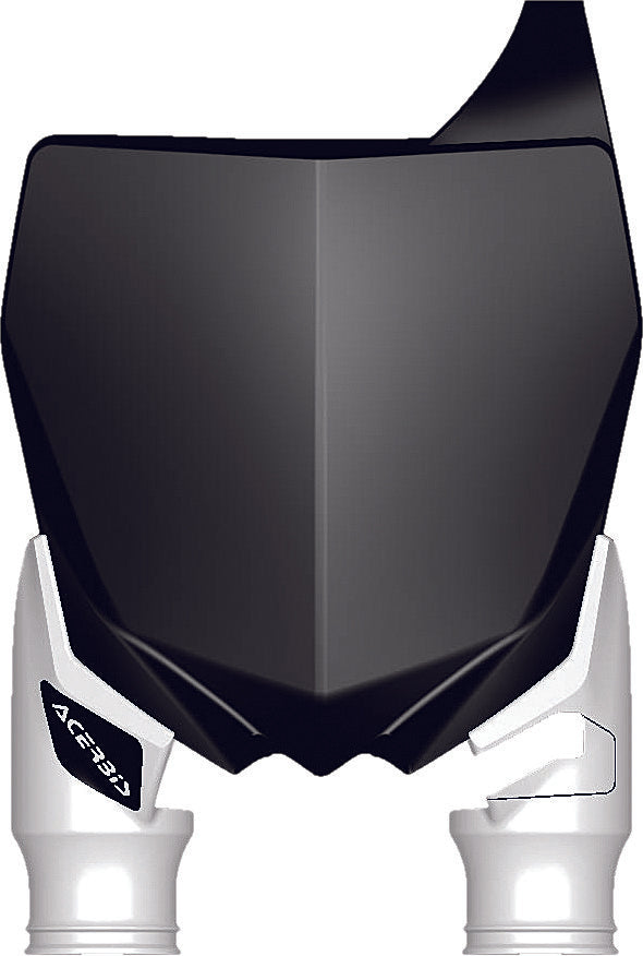 FRONT NUMBER PLATE BLACK/WHITE