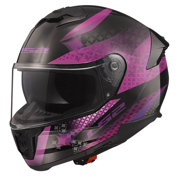 LS2 LUX - MATTE BLACK/PINK - Stream II Helmet