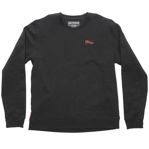 FastHouse FLAG CREW NECK BLACK MED - FLAG CREW NECK