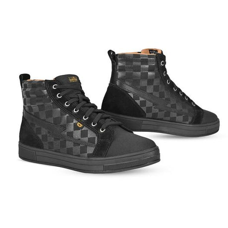 Cortech Mens Slayer Canvas Check Riding Shoes