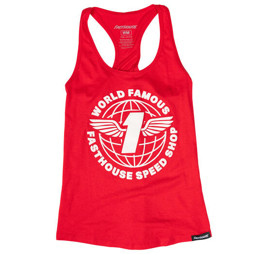 FastHouse WOMEN'S RENOWN TANK RED W2X - WOMEN'S RENOWN TANK