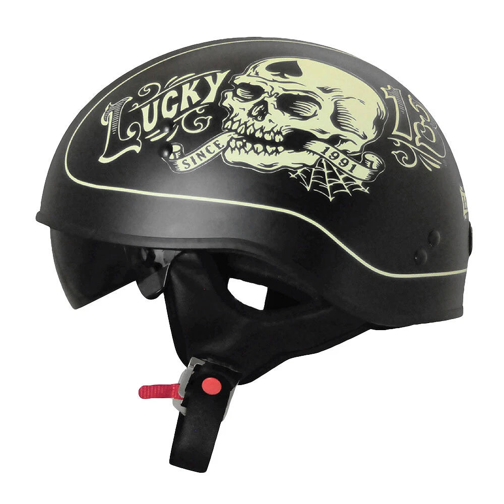 Torc Half Shell Retro Lucky 13 Helmet
