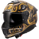 LS2 SAMURAI - GLOSS BLACK/GOLD - Stream II Helmet