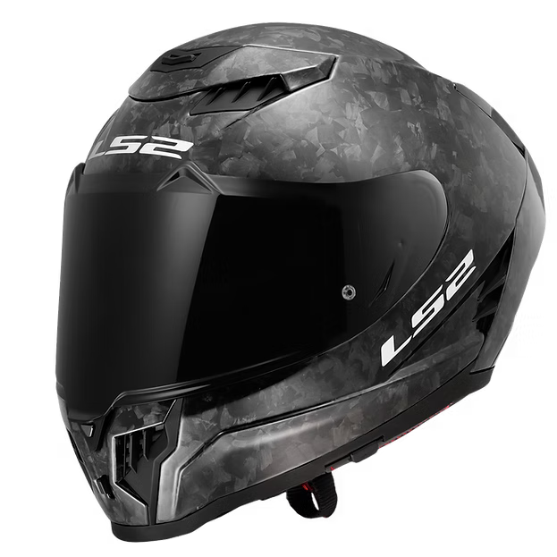 LS2 SOLID - GLOSS FORGED CARBON - Dragon Helmet