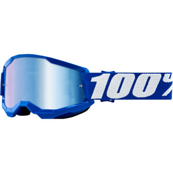 100% Youth Strata 2 Goggles - Blue - Blue Mirror