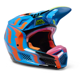 FOX RACING V3 RS EYERIS BLUE HELMET