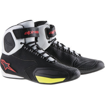 ALPINESTARS FASTER SHOES BLACK/WHITE/RED/YELLOW BOOT