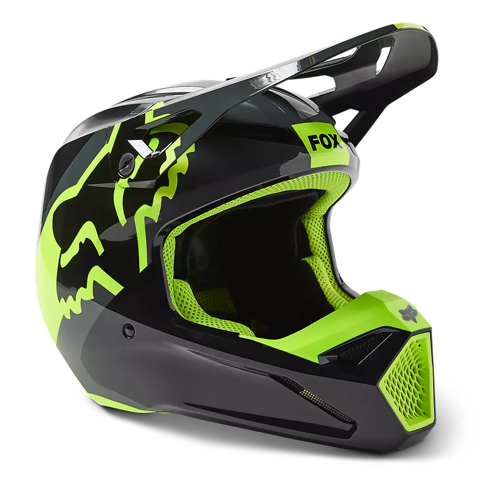 cheap fox motorcycle helmets Fox Racing Youth V1 Xpozr MIPS Helmet Black/Grey M