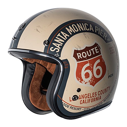 TORC T-50 3/4 PCH GLOSS ROUTE 66 HELMET