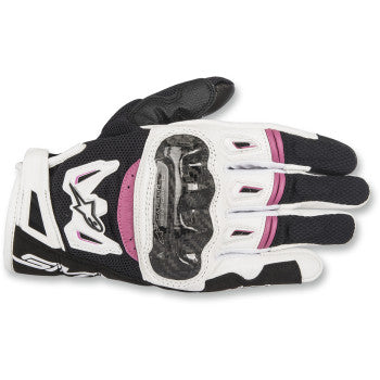 Stella SMX-2 Air Carbon V2 Gloves - Black/White/Pink