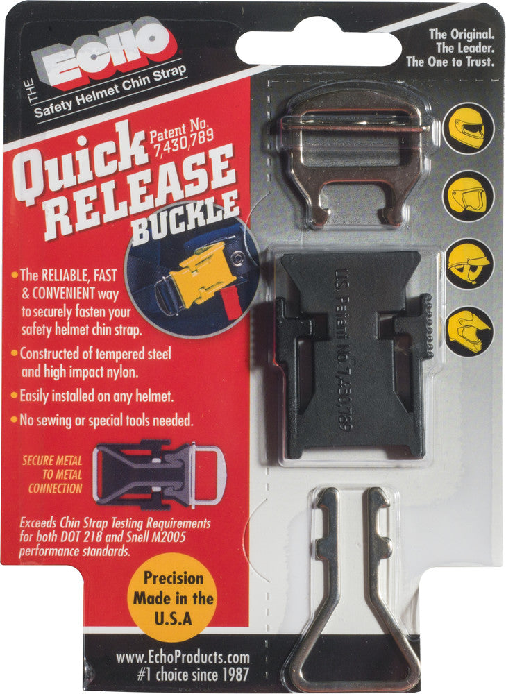 echo quick release buckle for motorcycle helmets Made in the USA ZYRELYNX Helmet Quick Release Buckle